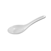 Melamine Condiment Spoon White