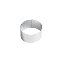 Mousse Ring Stainless Steel 4.5cm High, 8cm wide