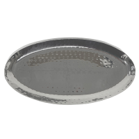 Steel Hammered Oval Platters 12"x6"