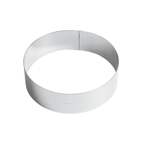 Ice Cream Cake Ring Stainless Steel 6cm high, 20cm wide