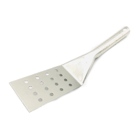 Stainless Steel Heavy Duty Perforated Turner 7x13cm Blade