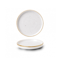 Churchill Stonecast Barely White Walled Plate 6.3"