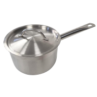 Professional Stainless Steel Sauce Pan & Lid 16cm, 2 Litres