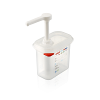 Araven Sauce Dispenser GN 1/9 Container With Faucet 1.5 Litre