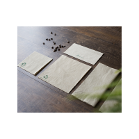 Dinner Napkin 2ply Recycled 40cm 8 Fold (Pack 125) [125/16]