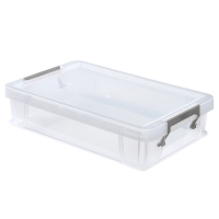 Whitefurze 5.5 Litre Allstore Storage Box with Silver Clamp