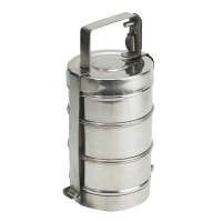 Stainless Steel Tiffin 8" with 3 Containers of 400ml