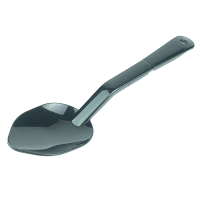 Solid Plastic Serving Spoon Black 11"