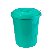 Plastic Bucket & Lid 1080 Blue 80 Litre