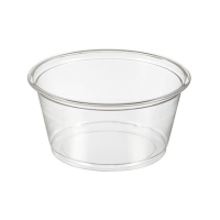 Gourmet Clear Plastic Squat Cups 5oz / 200ml MG-05 (Pack 50)