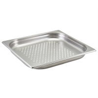 Gastronorm Pan Stainless Steel 2/3 40mm Deep Perforated