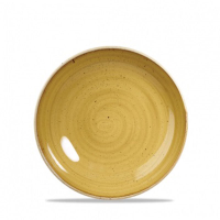 Churchill Stonecast Mustard Seed Yellow Small Coupe Plate 6.4" / 16.5cm