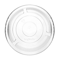 Vegware Biodegradable 96mm PLA Flat Lid With No Hole (Pack 50) [20]