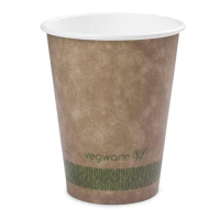 Vegware Biodegradable 12oz Brown Kraft Hot Coffee Cup (Pack 50) [20]