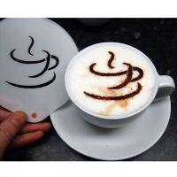 Cappuccino Coffee Stencil - Coffee Cup 2