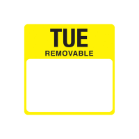 Day of the Week Removable Label Tuesday