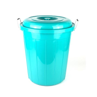 Plastic Bucket & Lid 1050 Green 50 Litre