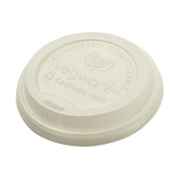 Vegware Biodegradable 89mm CPLA Hot Coffee Cup Lid fits 10-20oz (Pack 100) [10]