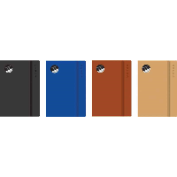 Easynote A5 Soft Touch Notebook 4 Rustic Colours