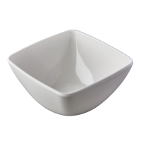 Melamine Square Bowl White 8.5cm
