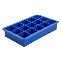 Cavity Silicone Ice Cube Mould 1.25" Square (Blue) 15