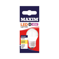 Maxim LED Round Bulb Edison Screw Warm White 6w (Pack 10)