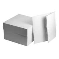 10" Select White Cake Boxes 10" x 10" x 6" (Pack 10)