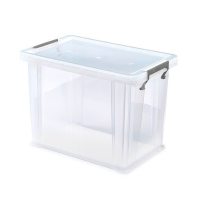 Whitefurze 18.5 Litre Allstore Storage Box with Silver Clamp