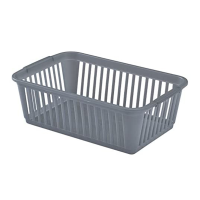 Whitefurze Plastic Handy Basket 25cm Silver