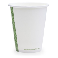 Vegware Compostable 8oz White Hot Cup (Pack 50)