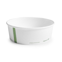 Vegware Bon Appetit 32oz PLA-lined Paper Food Bowl (Pack 50)