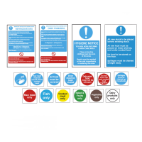 Food Storage Sign Pack Contains 17 Notices