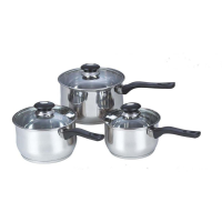 Royal Cuisine Stainless Steel Sauce Pan Set Induction 16,18,20cm