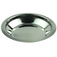 Stainless Steel Rimmed Bowl 16(d) x 2.50(h)cm
