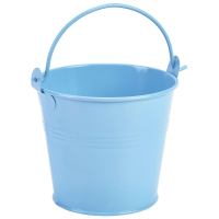 Serving Bucket Galvanised Steel Blue 10cm