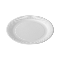 Disposable White Paper Plate 9" (Pack 100)