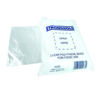 Stronghold Prime Clear Polythene Food Bag 4"x6" (Pack 1000)