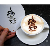 Cappuccino Coffee Stencil - Coffee Cup 1
