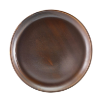 Genware Terra Porcelain Rustic Copper Coupe Plate 30.5cm