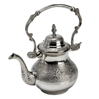 Silver Teapot with Engraving 37oz