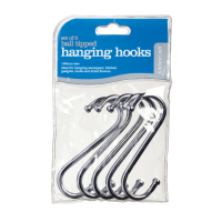 Kitchen Craft Chrome Plated S Hooks 10cm (Pack 5)
