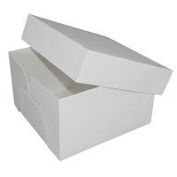 14" White Stapleless Cake Boxes (Pack 5)