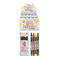 Rainbow Wax 4 Crayons (Pack 12)
