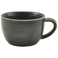 Genware Terra Porcelain Black Coffee Cup 28.5cl/10oz