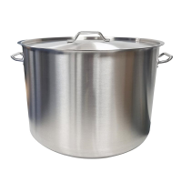 Professional Stainless Steel Casserole & Lid 60cm, 113 Litres