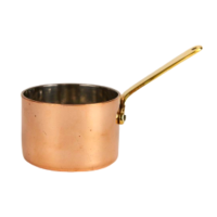Mini Copper Serving Pan with Brass Handle 6.5cm