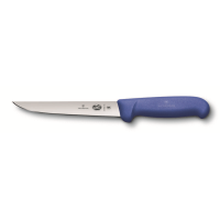 Victorinox Fibrox Handle Boning Knife Stright Wide Blade in Blue 15cm