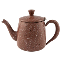 Grunwerg Café Olé Premium Steel Teapot Red Granite 18oz