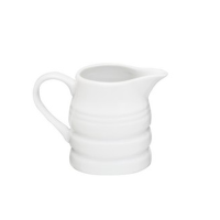 Apollo White Ceramic Milk Churn Jug 0.25 pint