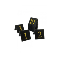 Black Table Numbers Set 31-40